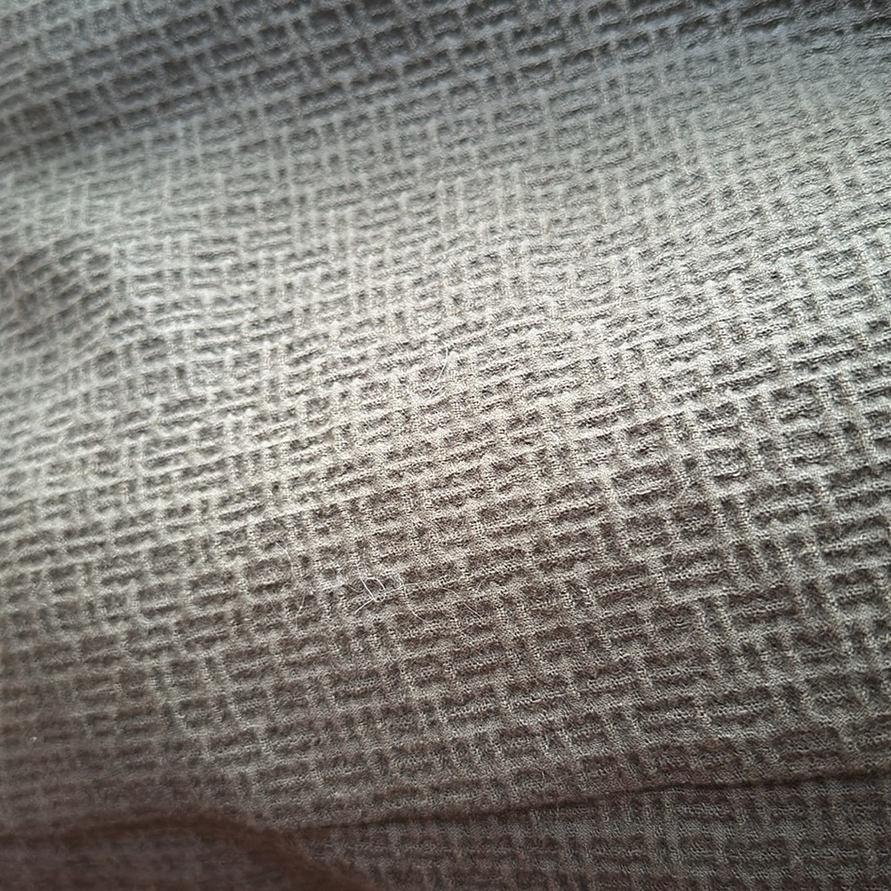 Eileen Fisher Cotton Blend Lightweight Textured Olive Open Jacket Sz Medium - Picture 12 of 12